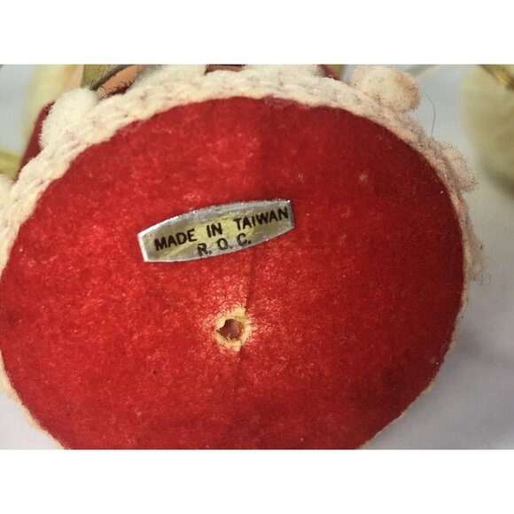 Vintage Blonde Choir Angels Christmas Ornament Decoration Flocked Foam Taiwan - Picture 12 of 12